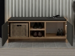 ΠΑΠΟΥΤΣΟΘΗΚΗ VERLY MEGAPAP ΧΡΩΜΑ SAPPHIRE OAK - ΑΝΘΡΑΚΙ 110X33,2X43ΕΚ.