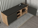ΠΑΠΟΥΤΣΟΘΗΚΗ VERLY MEGAPAP ΧΡΩΜΑ SAPPHIRE OAK - ΑΝΘΡΑΚΙ 110X33,2X43ΕΚ.