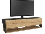 ΕΠΙΠΛΟ ΤΗΛΕΟΡΑΣΗΣ ΕΠΙΤΟΙΧΙΟ LITOS MEGAPAP ΧΡΩΜΑ SAPPHIRE OAK - ΑΝΘΡΑΚΙ 120X29,6X32,6ΕΚ.