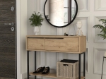 ΚΟΝΣΟΛΑ ΜΕ ΚΑΘΡΕΠΤΗ SUZY MEGAPAP ΧΡΩΜΑ SEPET OAK 90X29,6X76ΕΚ.