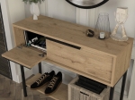 ΚΟΝΣΟΛΑ ΜΕ ΚΑΘΡΕΠΤΗ SUZY MEGAPAP ΧΡΩΜΑ SEPET OAK 90X29,6X76ΕΚ.