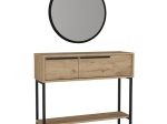 ΚΟΝΣΟΛΑ ΜΕ ΚΑΘΡΕΠΤΗ SUZY MEGAPAP ΧΡΩΜΑ SEPET OAK 90X29,6X76ΕΚ.