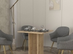 ΤΡΑΠΕΖΙ ALLOS MEGAPAP ΧΡΩΜΑ SAPPHIRE OAK 75X75X77ΕΚ.