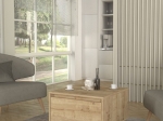 ΤΡΑΠΕΖΑΚΙ ΣΑΛΟΝΙΟΥ PURA MEGAPAP ΧΡΩΜΑ SAPPHIRE OAK 60X60X40ΕΚ.