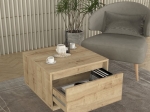 ΤΡΑΠΕΖΑΚΙ ΣΑΛΟΝΙΟΥ PURA MEGAPAP ΧΡΩΜΑ SAPPHIRE OAK 60X60X40ΕΚ.