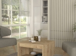 ΤΡΑΠΕΖΑΚΙ ΣΑΛΟΝΙΟΥ ONDA MEGAPAP ΧΡΩΜΑ SAPPHIRE OAK 60X60X40ΕΚ.