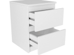 ΚΟΜΟΔΙΝΟ BREVE MEGAPAP ΧΡΩΜΑ ΛΕΥΚΟ 39,8X41,8X55ΕΚ.