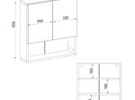 ΚΑΘΡΕΠΤΗΣ ΜΠΑΝΙΟΥ TRAMA ΜEGAPAP ΧΡΩΜΑ ΛΕΥΚΟ 60X16,8X65ΕΚ.