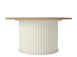 ΤΡΑΠΕΖΑΚΙ ΣΑΛΟΝΙΟΥ BOHEMA MEGAPAP ΧΡΩΜΑ IVORY - SEPET OAK Ø85X43,2ΕΚ.
