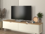 ΕΠΙΠΛΟ ΤΗΛΕΟΡΑΣΗΣ BOHEMA MEGAPAP ΧΡΩΜΑ IVORY - SEPET OAK 180X47X45,6ΕΚ.