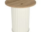ΤΡΑΠΕΖΑΚΙ ΒΟΗΘΗΤΙΚΟ BOHEMA MEGAPAP ΧΡΩΜΑ IVORY - SEPET OAK Ø50X53,2ΕΚ.