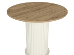 ΤΡΑΠΕΖΙ BOHEMA MEGAPAP ΧΡΩΜΑ IVORY - SEPET OAK Ø90X77,7ΕΚ.