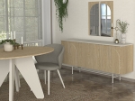 ΜΠΟΥΦΕΣ REBEL MEGAPAP ΧΡΩΜΑ ROTA OAK - SANDSTONE 150X45X76,5ΕΚ.