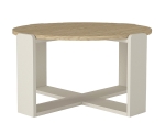 ΤΡΑΠΕΖΑΚΙ ΣΑΛΟΝΙΟΥ REBEL MEGAPAP ΧΡΩΜΑ ROTA OAK - SANDSTONE Ø70X38ΕΚ.