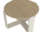 ΤΡΑΠΕΖΑΚΙ ΣΑΛΟΝΙΟΥ REBEL MEGAPAP ΧΡΩΜΑ ROTA OAK - SANDSTONE Ø70X38ΕΚ.