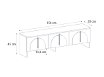 ΕΠΙΠΛΟ ΤΗΛΕΟΡΑΣΗΣ REBEL MEGAPAP ΧΡΩΜΑ ROTA OAK - SANDSTONE 150X35X45ΕΚ.