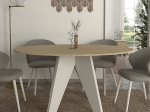 ΤΡΑΠΕΖΙ REBEL MEGAPAP ΧΡΩΜΑ ROTA OAK - SANDSTONE 150X90X75ΕΚ.