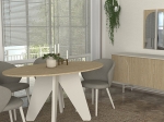 ΤΡΑΠΕΖΙ REBEL MEGAPAP ΧΡΩΜΑ ROTA OAK - SANDSTONE 150X90X75ΕΚ.