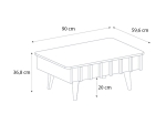ΤΡΑΠΕΖΑΚΙ ΣΑΛΟΝΙΟΥ GEMMA MEGAPAP ΧΡΩΜΑ SEPET OAK 90X59,6X36,8ΕΚ.