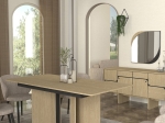 ΤΡΑΠΕΖΙ LAVA MEGAPAP ΧΡΩΜΑ ROTA OAK - ΑΝΘΡΑΚΙ 180X90X76,8ΕΚ.