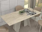ΤΡΑΠΕΖΙ SEVILLA MEGAPAP ΧΡΩΜΑ SANDSTONE - TRAVERTINE 180X90X75ΕΚ.