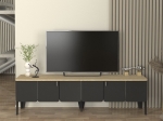 ΕΠΙΠΛΟ ΤΗΛΕΟΡΑΣΗΣ PEDRO MEGAPAP ΧΡΩΜΑ ΑΝΘΡΑΚΙ - ROTA OAK 180X35X50,7ΕΚ.