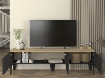 ΕΠΙΠΛΟ ΤΗΛΕΟΡΑΣΗΣ PEDRO MEGAPAP ΧΡΩΜΑ ΑΝΘΡΑΚΙ - ROTA OAK 180X35X50,7ΕΚ.