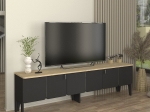 ΕΠΙΠΛΟ ΤΗΛΕΟΡΑΣΗΣ PEDRO MEGAPAP ΧΡΩΜΑ ΑΝΘΡΑΚΙ - ROTA OAK 180X35X50,7ΕΚ.