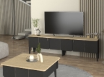 ΕΠΙΠΛΟ ΤΗΛΕΟΡΑΣΗΣ PEDRO MEGAPAP ΧΡΩΜΑ ΑΝΘΡΑΚΙ - ROTA OAK 180X35X50,7ΕΚ.