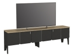 ΕΠΙΠΛΟ ΤΗΛΕΟΡΑΣΗΣ PEDRO MEGAPAP ΧΡΩΜΑ ΑΝΘΡΑΚΙ - ROTA OAK 180X35X50,7ΕΚ.