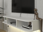ΕΠΙΠΛΟ ΤΗΛΕΟΡΑΣΗΣ ΕΠΙΤΟΙΧΙΟ BASK MEGAPAP ΜΕ LED ΧΡΩΜΑ ΛΕΥΚΟ 120X29,6X19,2ΕΚ.