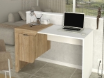 ΓΡΑΦΕΙΟ ΕΡΓΑΣΙΑΣ DARIO MEGAPAP ΧΡΩΜΑ SEPET OAK - ΛΕΥΚΟ 120X60X73,2ΕΚ.