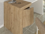 ΓΡΑΦΕΙΟ ΕΡΓΑΣΙΑΣ DARIO MEGAPAP ΧΡΩΜΑ SEPET OAK - ΛΕΥΚΟ 120X60X73,2ΕΚ.