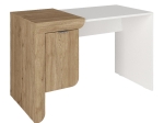 ΓΡΑΦΕΙΟ ΕΡΓΑΣΙΑΣ DARIO MEGAPAP ΧΡΩΜΑ SEPET OAK - ΛΕΥΚΟ 120X60X73,2ΕΚ.