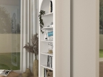 ΒΙΒΛΙΟΘΗΚΗ VOILA MEGAPAP ΧΡΩΜΑ ΛΕΥΚΟ 74X35X180ΕΚ.