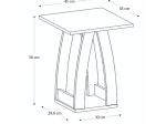 ΤΡΑΠΕΖΑΚΙ ΒΟΗΘΗΤΙΚΟ - ΚΟΜΟΔΙΝΟ DEROS MEGAPAP ΧΡΩΜΑ SEPET OAK 45X45X56ΕΚ.