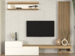 ΣΥΝΘΕΣΗ ΤΗΛΕΟΡΑΣΗΣ DUMONT MEGAPAP ΧΡΩΜΑ ΛΕΥΚΟ - SEPET OAK 240X36,8X200ΕΚ.