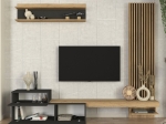 ΣΥΝΘΕΣΗ ΤΗΛΕΟΡΑΣΗΣ DUMONT MEGAPAP ΧΡΩΜΑ ΑΝΘΡΑΚΙ - SEPET OAK 240X36,8X200ΕΚ.