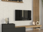 ΣΥΝΘΕΣΗ ΤΗΛΕΟΡΑΣΗΣ DUMONT MEGAPAP ΧΡΩΜΑ ΑΝΘΡΑΚΙ - SEPET OAK 240X36,8X200ΕΚ.