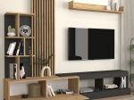 ΣΥΝΘΕΣΗ ΤΗΛΕΟΡΑΣΗΣ VERMONT MEGAPAP ΧΡΩΜΑ ΑΝΘΡΑΚΙ - SEPET OAK 240X40X192ΕΚ.