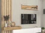 ΣΥΝΘΕΣΗ ΤΗΛΕΟΡΑΣΗΣ ROSALINE MEGAPAP ΧΡΩΜΑ ΛΕΥΚΟ - SEPET OAK 233X31,3X196,8ΕΚ.
