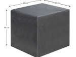ΣΚΑΜΠΩ APRIL MEGAPAP ΒΕΛΟΥΔΙΝΟ ΧΡΩΜΑ ΓΚΡΙ 40X40X40ΕΚ.