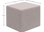 ΣΚΑΜΠΩ LINDA MEGAPAP ΥΦΑΣΜΑΤΙΝΟ ΧΡΩΜΑ ΜΠΕΖ 40X40X40ΕΚ.