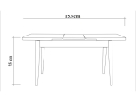 ΤΡΑΠΕΖΙ JEMMY MEGAPAP ΕΠΕΚΤΕΙΝΟΜΕΝΟ ΧΡΩΜΑ ATLANTIC PINE 120/153X75X77ΕΚ.
