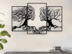 ΔΙΑΚΟΣΜΗΤΙΚΟ ΤΟΙΧΟΥ TREE LOVE MEGAPAP ΜΕΤΑΛΛΙΚΟ ΧΡΩΜΑ ΜΑΥΡΟ 116X71ΕΚ.