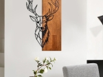 ΔΙΑΚΟΣΜΗΤΙΚΟ ΤΟΙΧΟΥ DEER MEGAPAP ΞΥΛΙΝΟ - ΜΕΤΑΛΛΙΚΟ ΧΡΩΜΑ ΚΑΡΥΔΙ - ΜΑΥΡΟ 36X3X58ΕΚ.