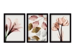 ΠΙΝΑΚΑΣ "PINK FLOWERS" MEGAPAP 3 ΤΜΧ. ΣΕ ΠΛΑΙΣΙΟ 35X45X2ΕΚ.