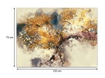 ΠΙΝΑΚΑΣ ΣΕ ΚΑΜΒΑ "ABSTRACT TREE" MEGAPAP ΨΗΦΙΑΚΗΣ ΕΚΤΥΠΩΣΗΣ 100X70X3ΕΚ.