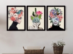 ΠΙΝΑΚΑΣ "FLOWER GIRLS" MEGAPAP 3 ΤΜΧ. ΣΕ ΠΛΑΙΣΙΟ 35X45X2ΕΚ.