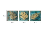 ΠΙΝΑΚΑΣ ΣΕ ΚΑΜΒΑ "LEAF" MEGAPAP ΤΡΙΠΤΥΧΟΣ ΨΗΦΙΑΚΗΣ ΕΚΤΥΠΩΣΗΣ 30X30X2ΕΚ.